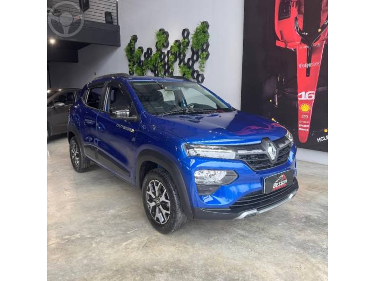 RENAULT - KWID 1.0 12V OUTSIDER FLEX 4P MANUAL - 2022/2023 - AZUL - R$ 65.900,00