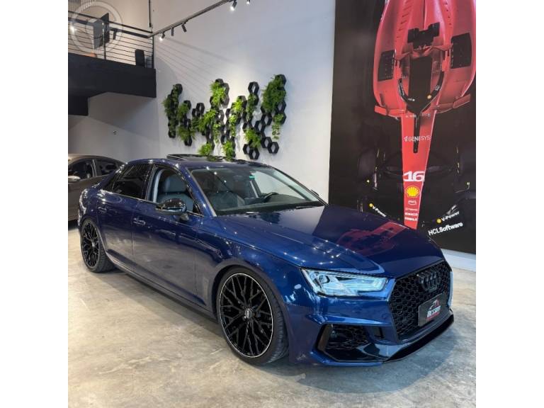 AUDI - A4 2.0 TFSI LAUNCH EDITION 4P S TRONIC - 2015/2016 - AZUL - R$ 119.900,00