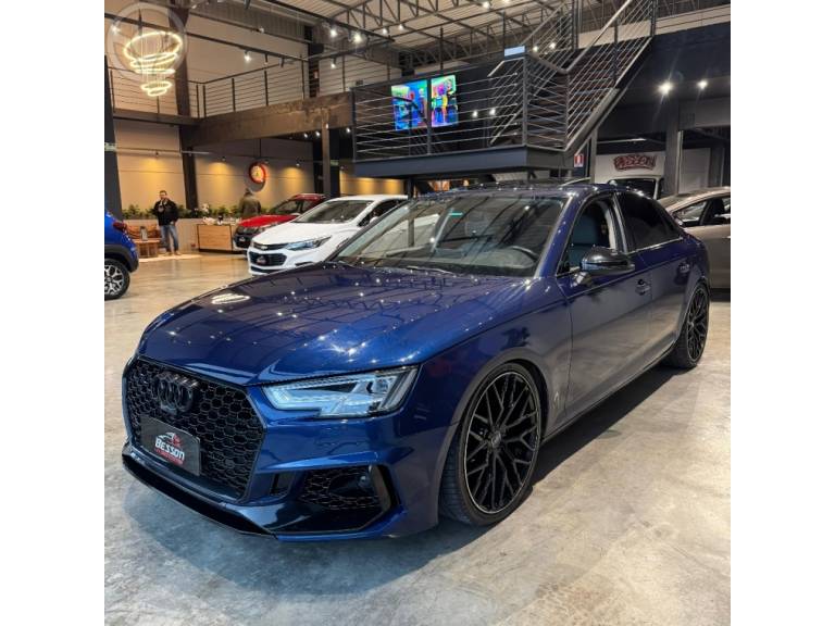 AUDI - A4 2.0 TFSI LAUNCH EDITION 4P S TRONIC - 2015/2016 - AZUL - R$ 119.900,00